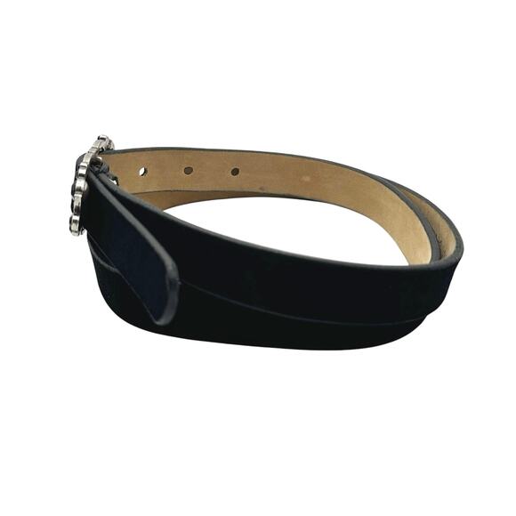 Banana Republic | Women | Rhinestone Buckle Italian Suede Leather Belt | Medium main image 12